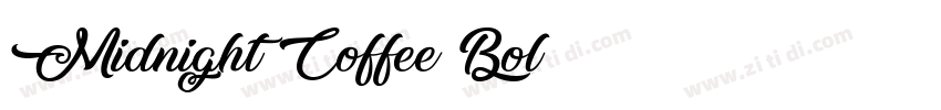 Midnight Coffee Bol字体转换
